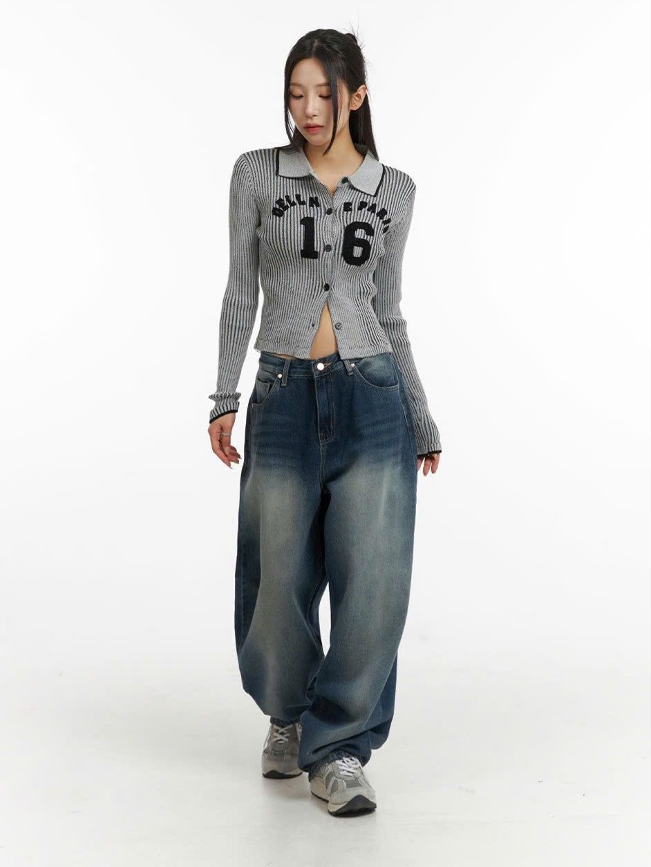 Quần Jean Nữ Baggy Ống Rộng