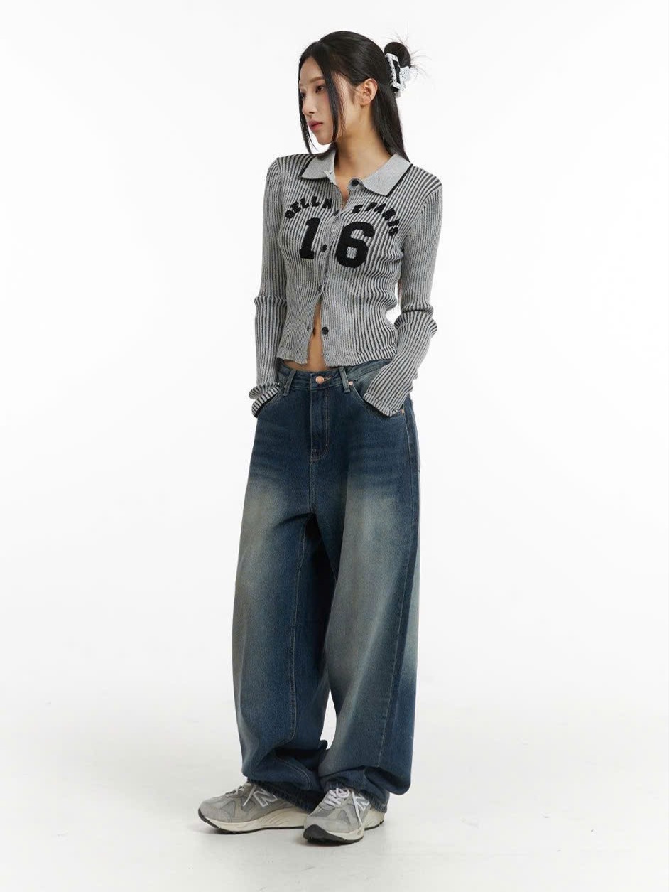 Quần Jean Nữ Baggy Ống Rộng