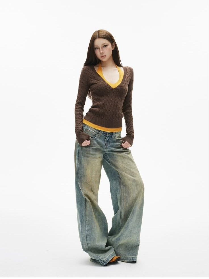 Quần Jean Nữ Culottes Ống Rộng