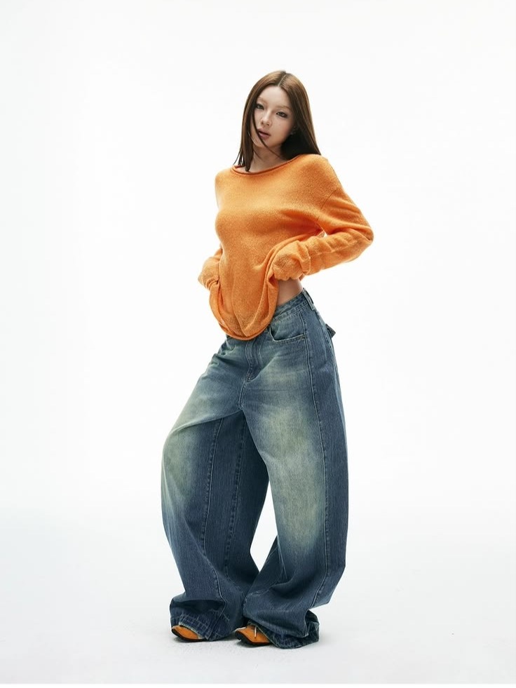 Quần Jean Nữ Culottes Ống Rộng