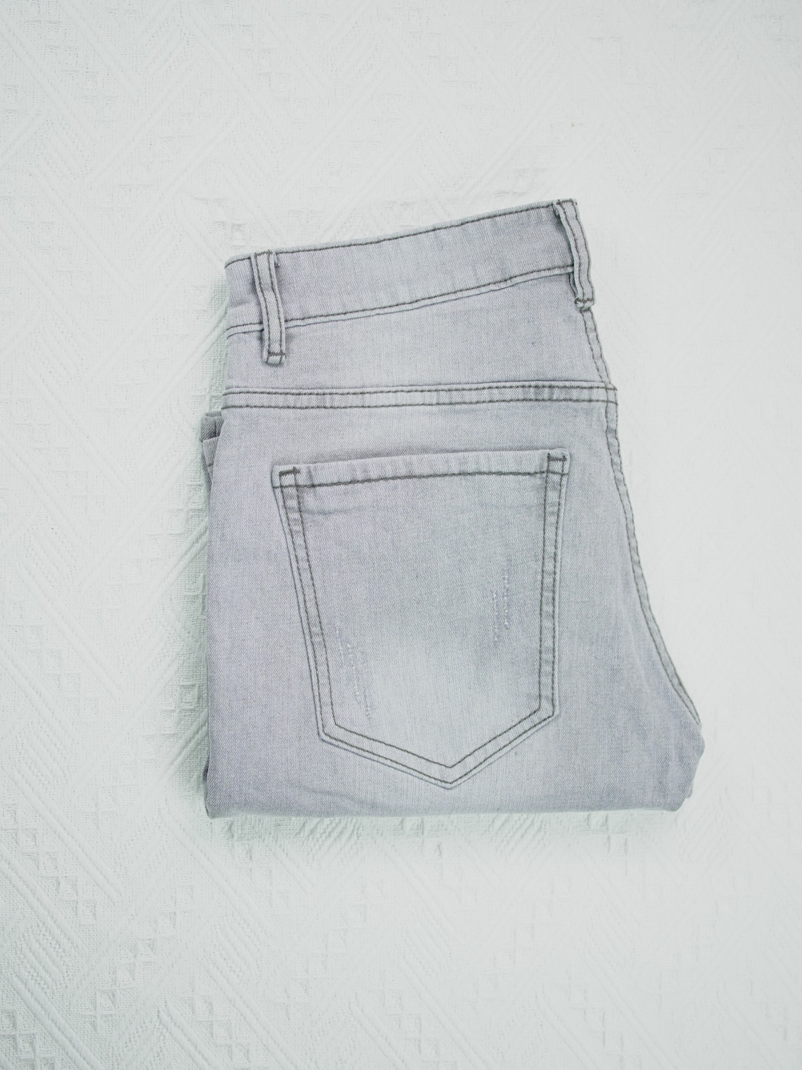 Smoky Grey Slim-Fit Shorts