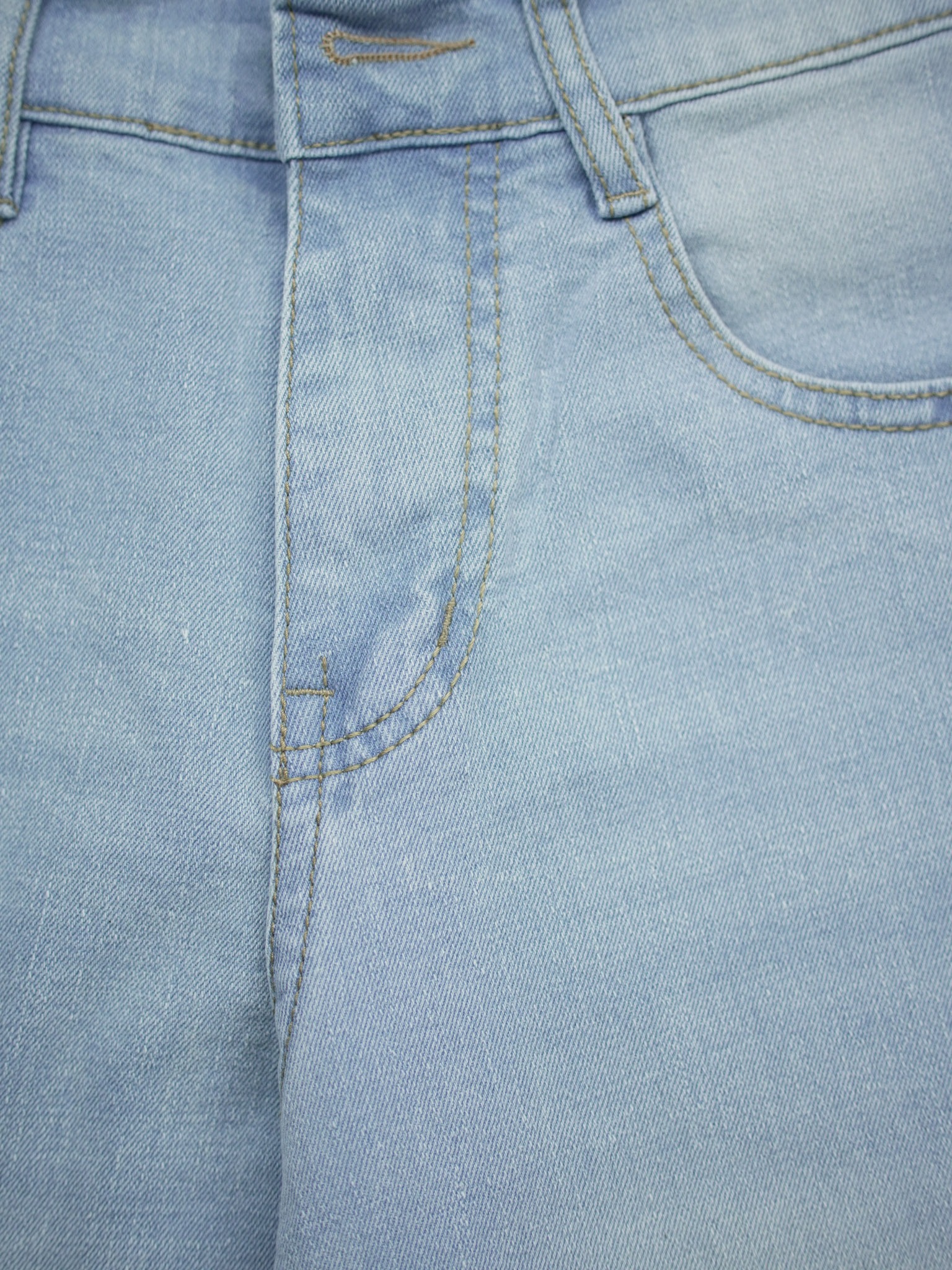 Ice Blue Distressed Jorts