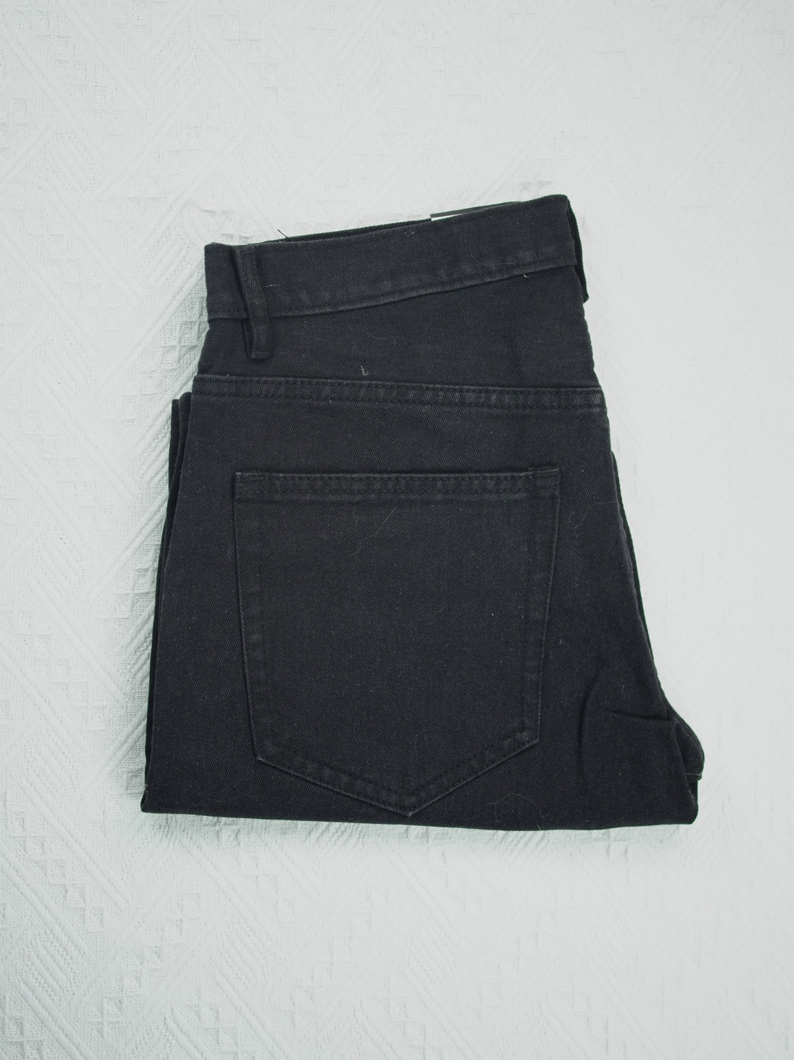 Ripped Black Straight Shorts