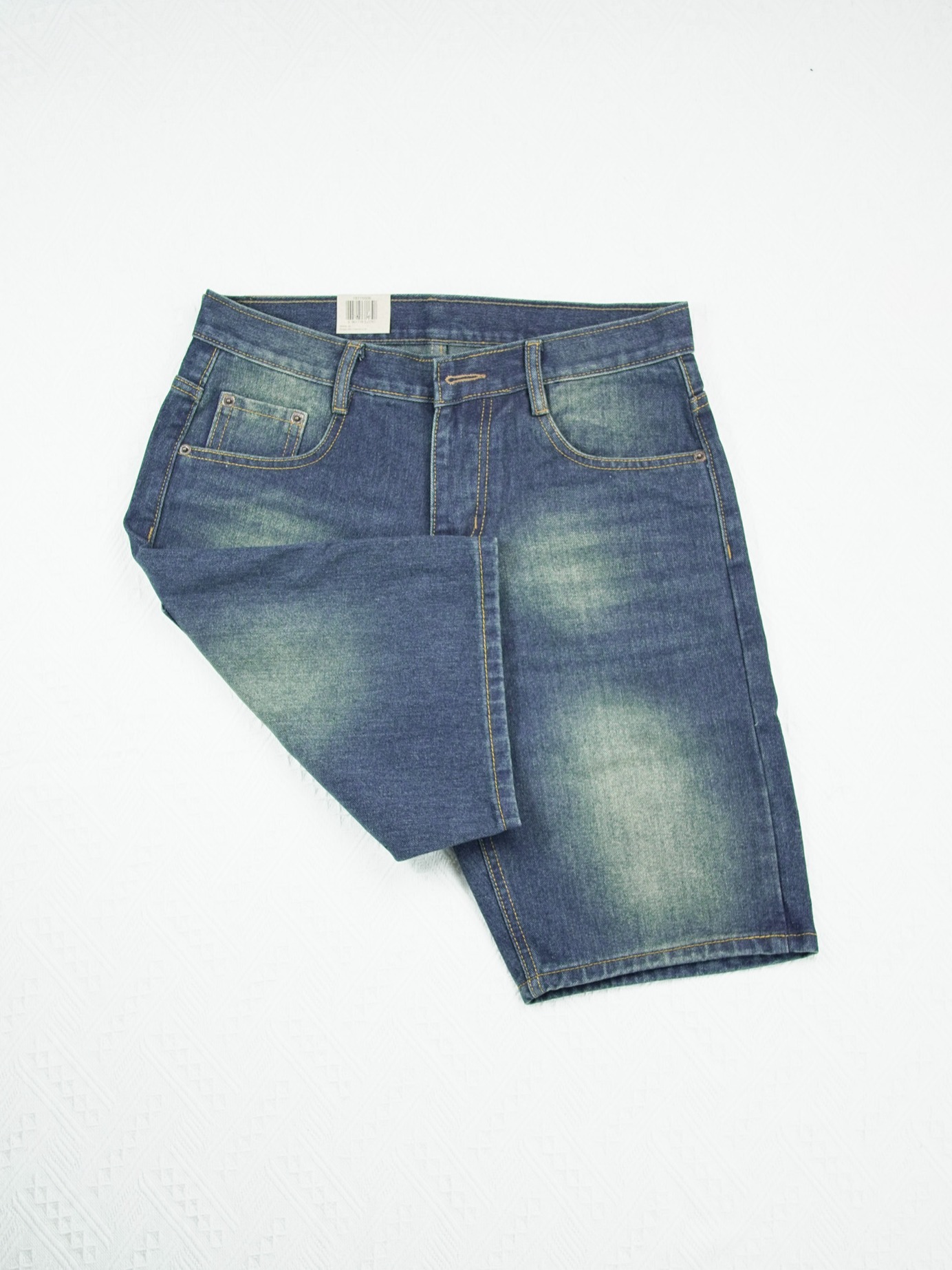 Retro Wave-Stitch Shorts