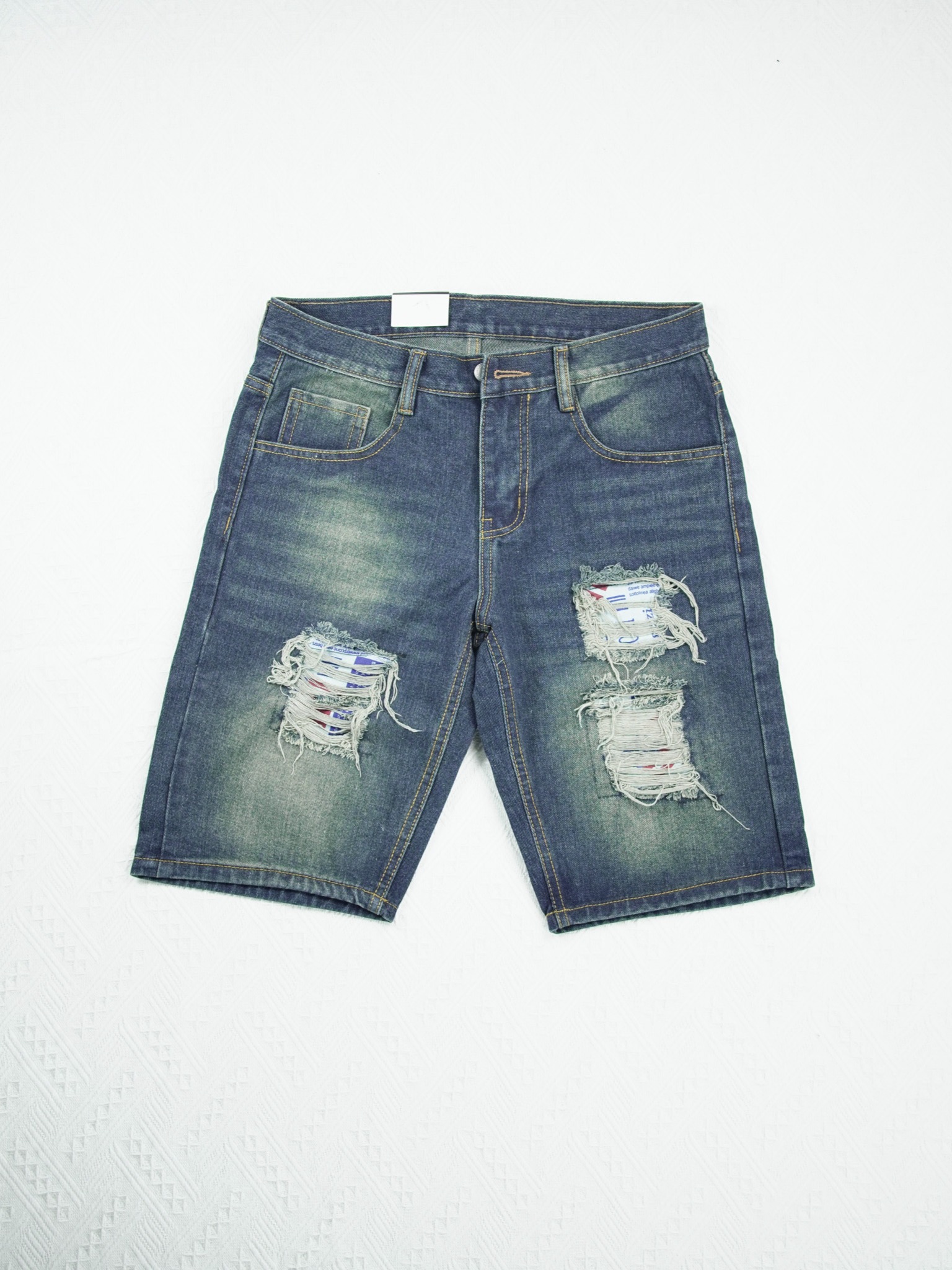 Dirty Wash Patchwork Jorts