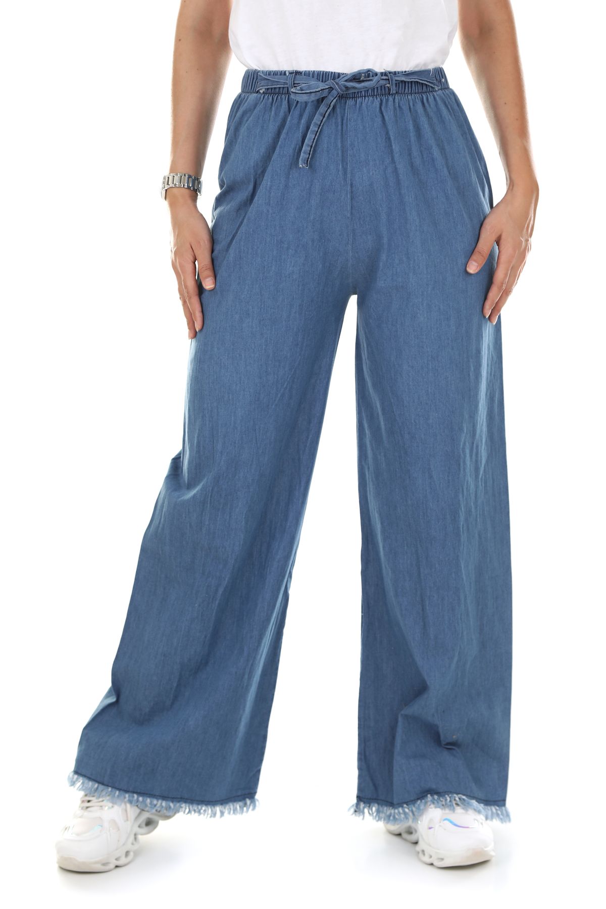 Quần Jean Nữ Culottes Ống Rộng