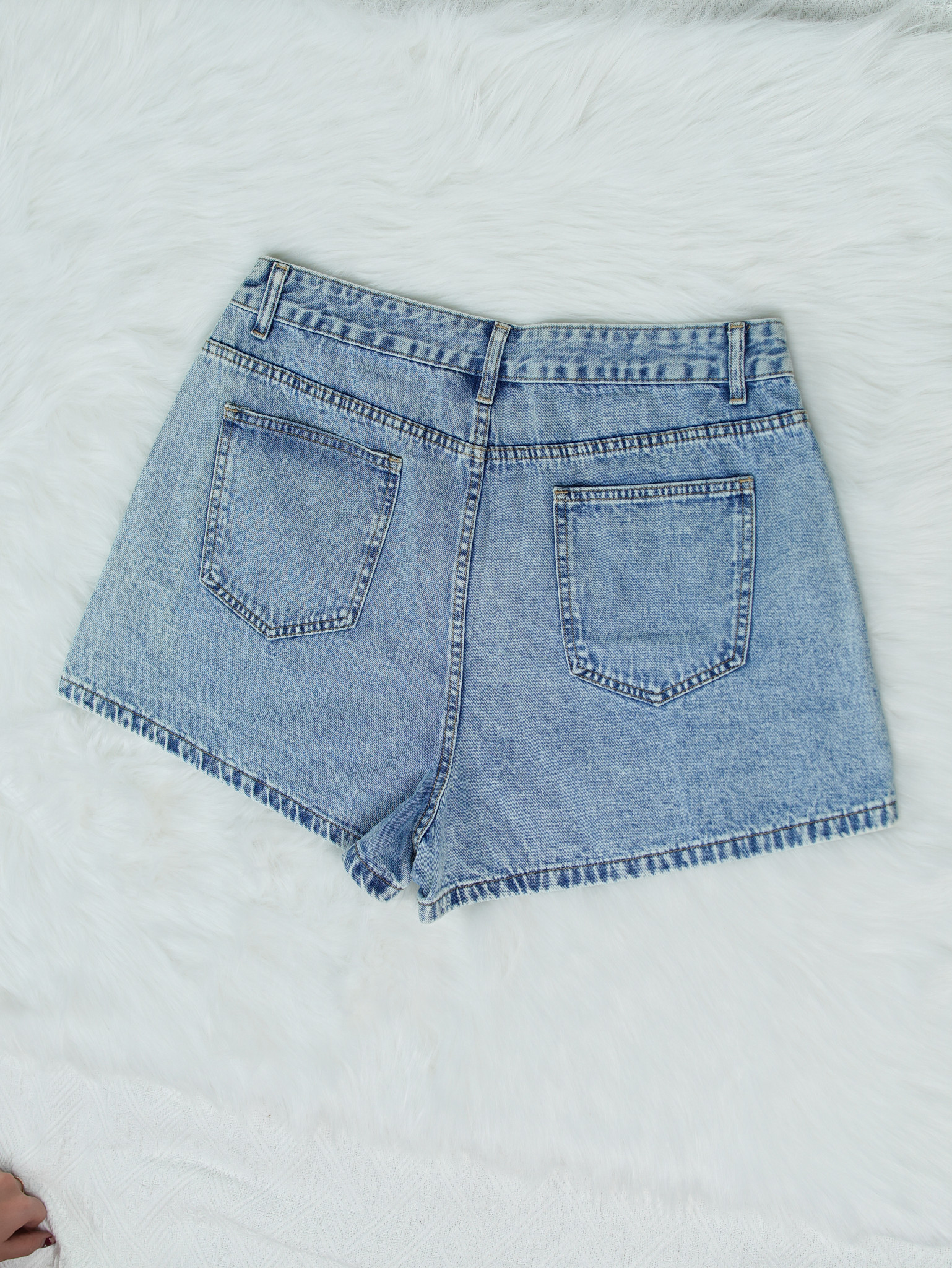 [NHÁP] Quần Short Jeans Wash Xanh Nhạt