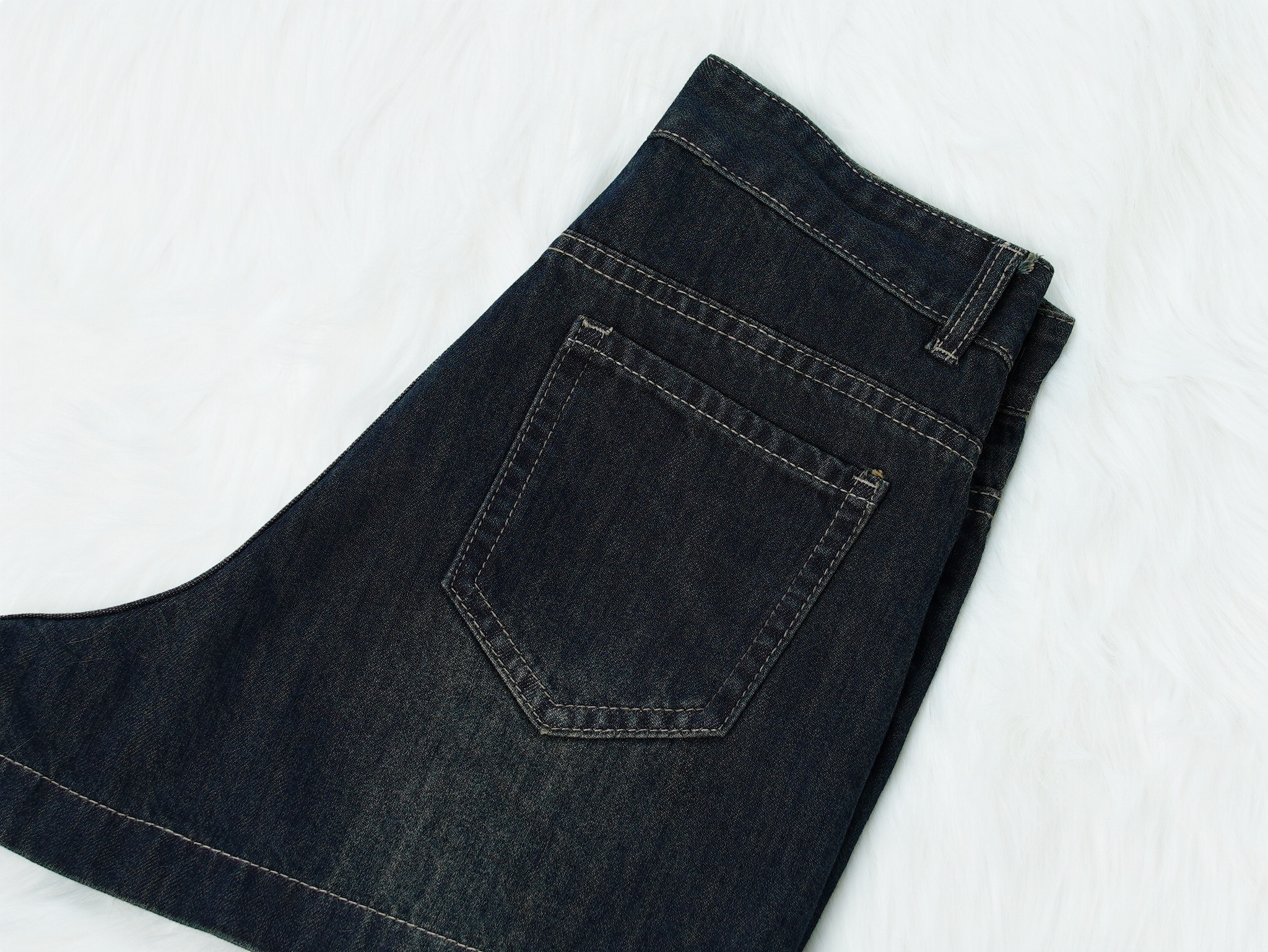 Quần Jeans Ống Rộng Dài