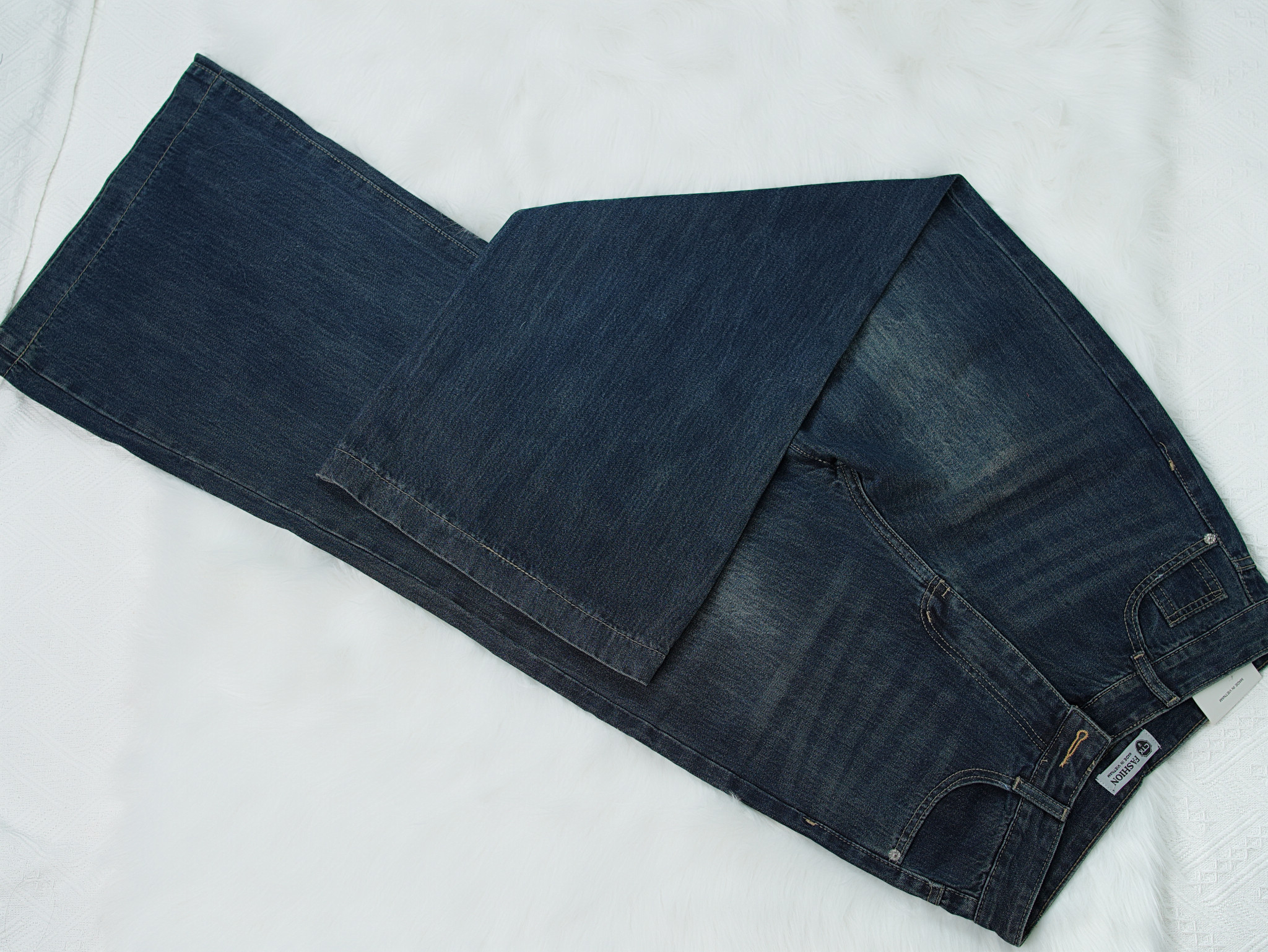 Quần Jeans Ống Rộng Dài